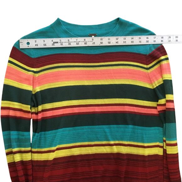 Free People Colorful Striped Sweater, Size Medium - Picture 4 of 6